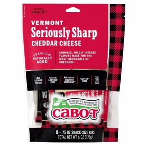 Cabot Cheese, Vermont Seriously Sharp Cheddar, 8 Pack