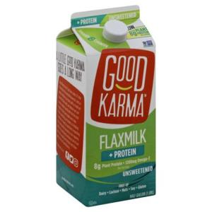 Good Karma Flax Milk, Unsweetened, + Protein