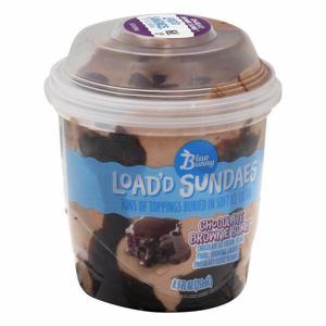 Blue Bunny Load'd Sundaes, Chocolate Brownie Bomb