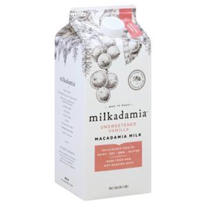 MILKADAMIA Macadamia Milk, Unsweetened, Vanilla