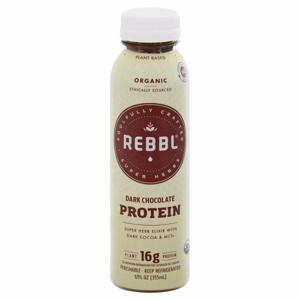 Rebbl Plant- Powered Elixir, Organic, Dark Chocolate, Protein