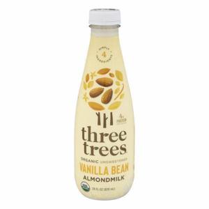 Three Trees Almond Milk, Organic, Vanilla Bean, Unsweetened