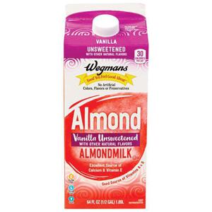 Wegmans Almondmilk, Vanilla Unsweetened