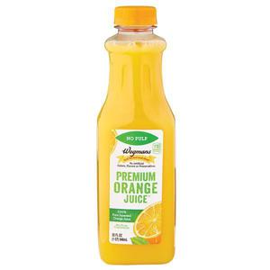 Wegmans Orange Juice, No Pulp, Premium