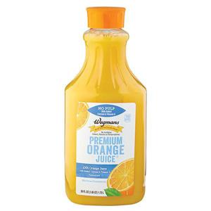 Wegmans Premium  Orange Juice, With Calcium & Vitamin D, No Pulp