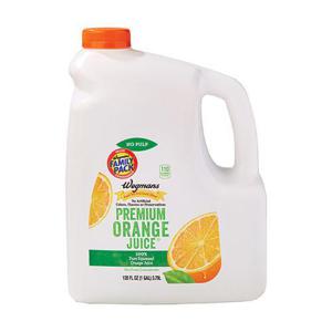 Wegmans Premium Orange Juice, No Pulp, FAMILY PACK