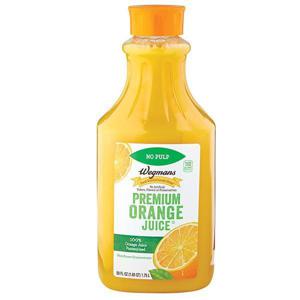 Wegmans Premium Orange Juice, No Pulp