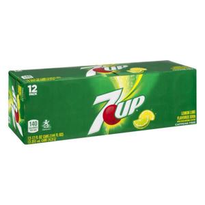 7-Up Soda, Lemon Lime Flavored, 12 Pack