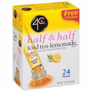 4C Tea 2 Go Ice Tea/Lemonade Mix, Sugar Free, Half & Half