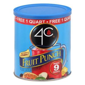 4C Drink Mix, Fruit Punch