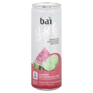 Bai Bubbles Antioxidant Beverage, Lambari Watermelon Lime