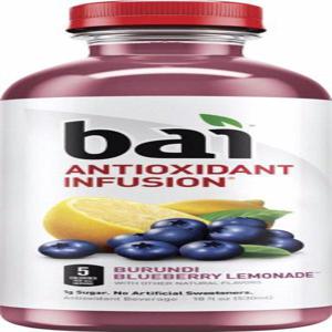 Bai Bai Burundi Blueberry Lemonade, Antioxidant Infused Beverage Antioxidant Beverage, Burundi Blueberry Lemonade