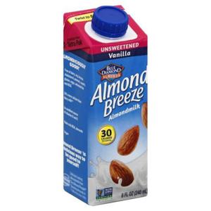 Blue Diamond Almond Breeze Almondmilk, Unsweetened, Vanilla