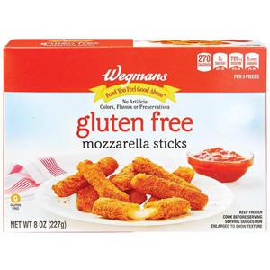 Wegmans Gluten Free Frozen Mozzarella Sticks