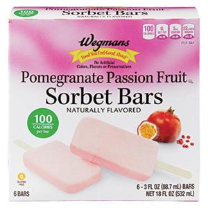 Wegmans Pomegranate Passion Fruit Sorbet Bars