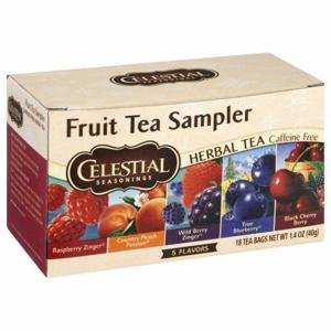 Celestial Seasonings Herbal Tea, Caffeine Free, 5 Flavors, Fruit Tea Sampler, Tea Bags