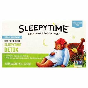 Celestial Seasonings Sleepytime Wellness Tea, Caffeine Free, Detox, Tea Bags