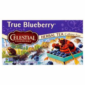 Celestial Seasonings Herbal Tea, Caffeine Free, True Blueberry, Tea Bags