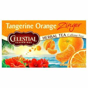 Celestial Seasonings Herbal Tea, Caffeine Free, Tangerine Orange Zinger, Tea Bags