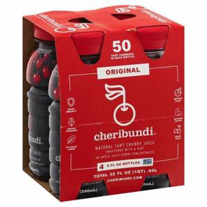 cheribundi Juice, Natural, Tart Cherry, Original, 4 Pack