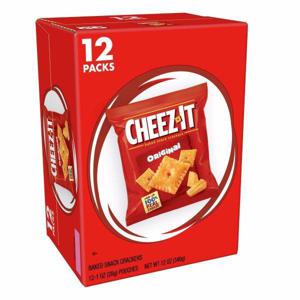 Cheez-It Crackers Cheez-It Baked Snack Cheese Crackers, Original, Single Serve, 12ct 12oz