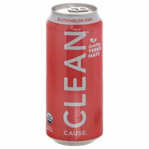 Clean Cause Yerba Mate, Watermerlon Mint, Sparkling