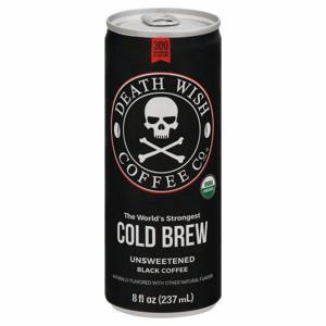 Death Wish Coffee Co Black Coffee, Unsweetened, Cold Brew