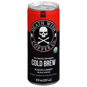 Death Wish Coffee Co Black Coffee, Slightly Sweet, Cold Brew