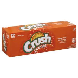 Crush Soda, Orange, 12 Pack