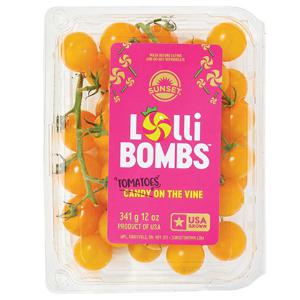 Sunset Lolli Bombs Tomatoes on the Vine