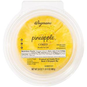 Wegmans Fresh Cut Pineapple, Cored