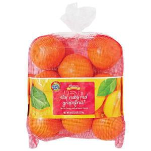 Wegmans Bagged Star Ruby Red Grapefruit, FAMILY PACK