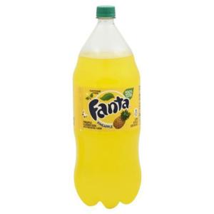 Fanta Soda, Caffeine Free, Pineapple Flavored