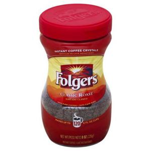 Folgers Coffee, Classic Roast, Instant Crystals