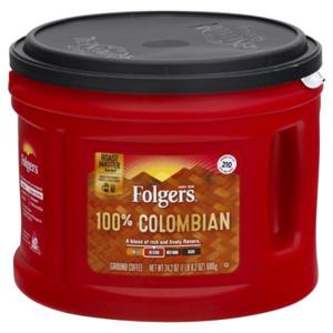 Folgers Roast Master Series Coffee, Ground, Medium, 100% Colombian