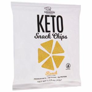 Genius Gourmet Snack Chips, Keto, Ranch