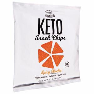 Genius Gourmet Snack Chips, Keto, Spicy Nacho