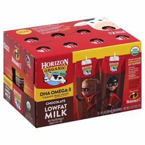 Horizon Disney/Pixar Chocolate Milk, Low Fat, Incredibles 2