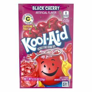 Kool-Aid Drink Mix, Unsweetened, Caffeine Free, Black Cherry