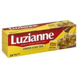 Luzianne Iced Tea, Green, Family Size Bags