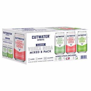 Cutwater Spirits Grapefruit, Cucumber and Lime Vodka Soda Vodka Soda Variety 8 Pack