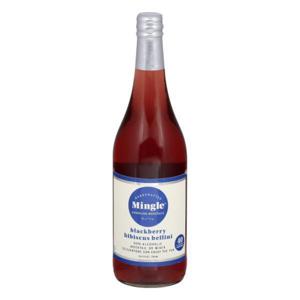 Mingle Mocktails, Sparkling, Blackberry Hibiscus Bellini