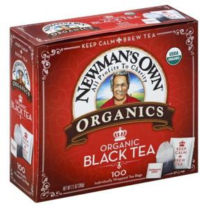 Newman's Own Organics Black Tea, Organic, Bags