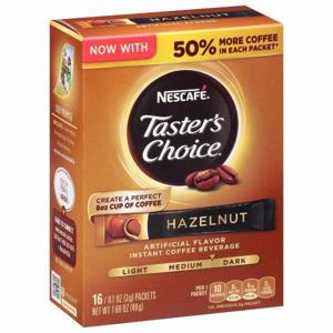 Nescafe Taster's Choice Instant Coffee, Hazelnut, Single Serve Packets