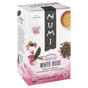 Numi White Tea, Organic, White Rose, Tea Bags