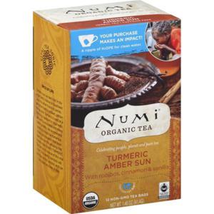 NUMI Tea, Organic, Turmeric Amber Sun, Tea Bags