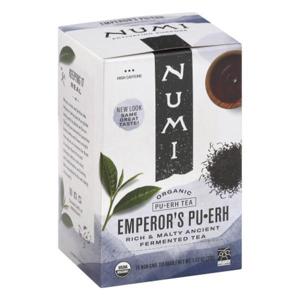 Numi Pu-Erh Tea, Emperor's Pu-Erh, Tea Bags