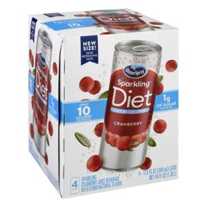 Ocean Spray Sparkling Juice Beverage, Cranberry, Diet