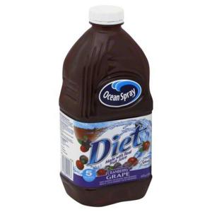 Ocean Spray Juice Drink, Diet Cranberry Grape