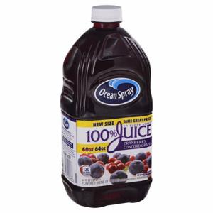 Ocean Spray 100% Juice, Cranberry Concord Grape